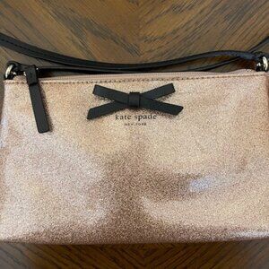 Kate Spade New York Amy Mavis Street Glitter Crossbody Rose Gold